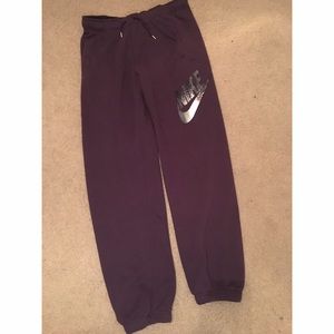 Size M Purple Nike Sweats