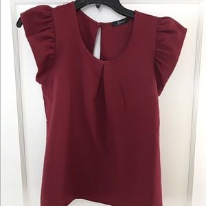Crimson blouse