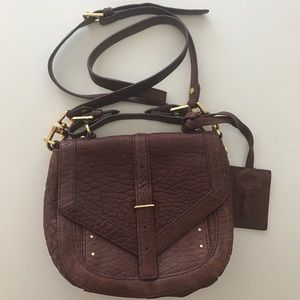 AUTHENTIC Tory Butch purple leather cross body