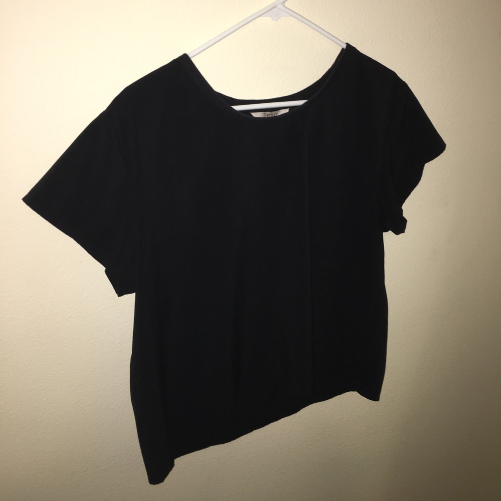 Black Semi Sheer Shirt