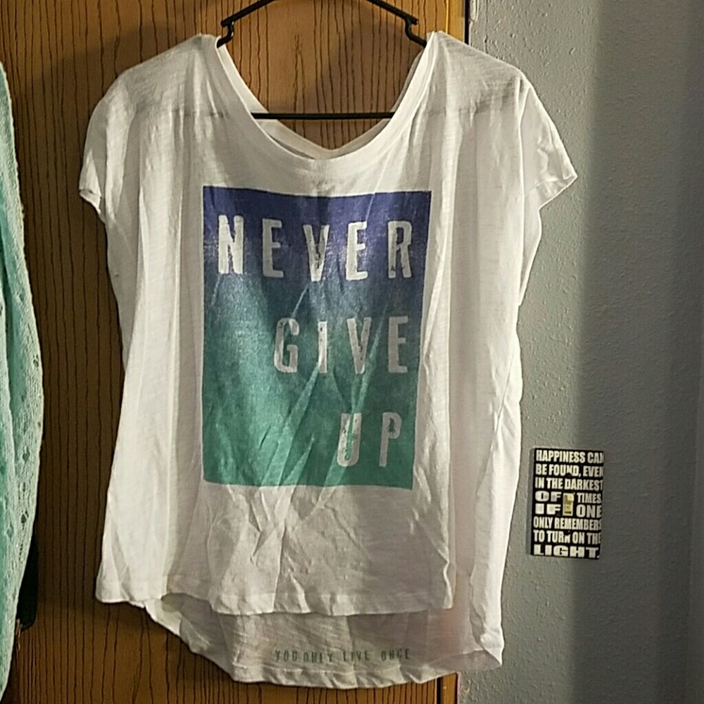 White tee, never worn