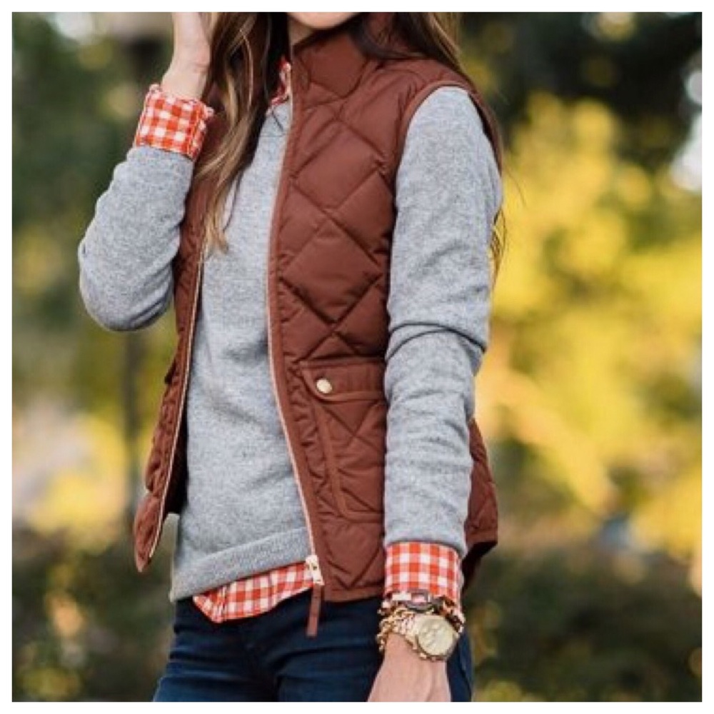 Orange Gingham Top - image 1