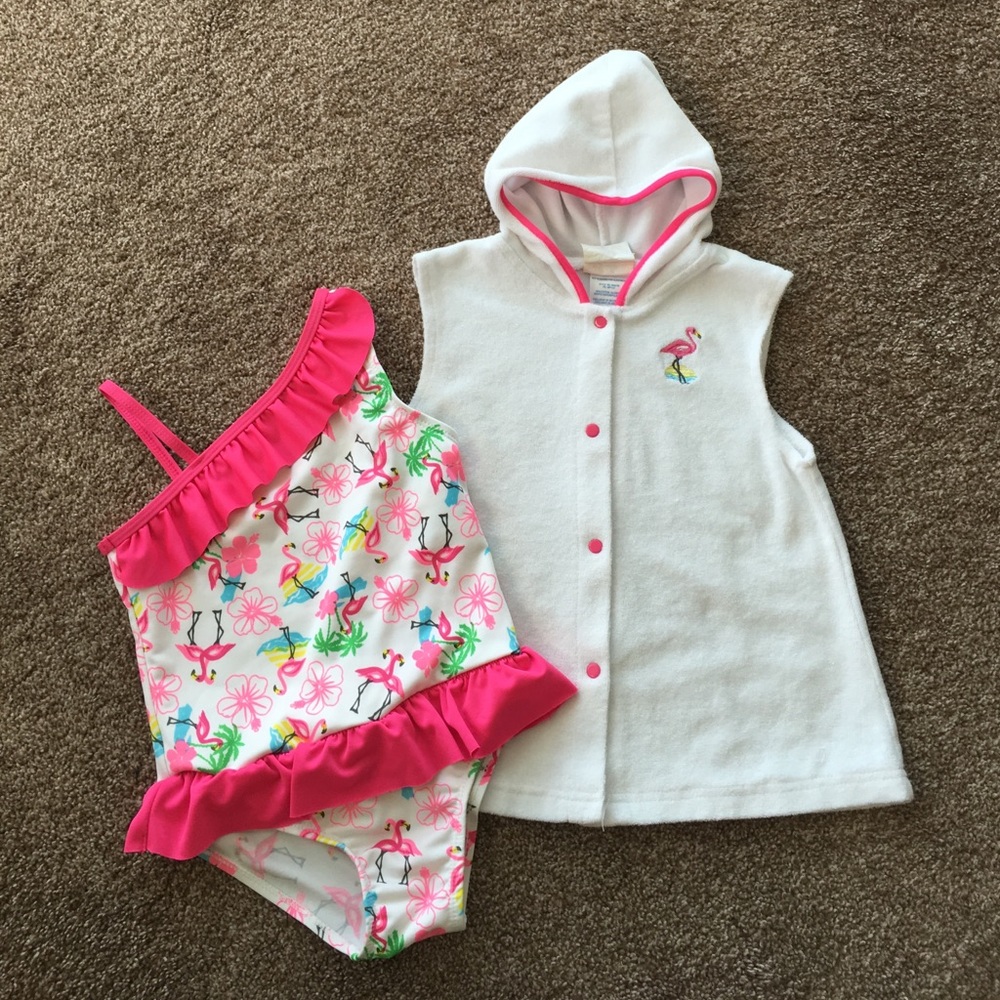 🎉HP 2/19🎉One Shoulder Ruffled Suit with Cover-up