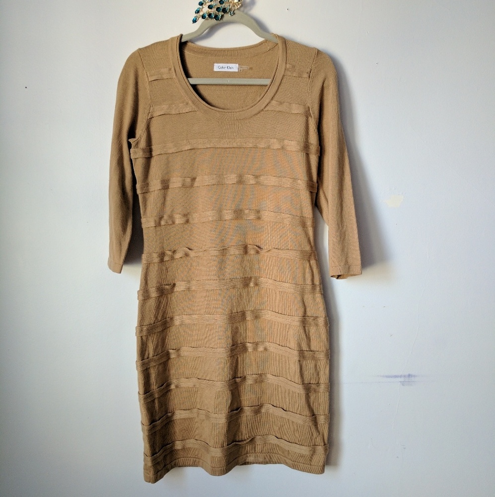 Calvin Klein Gold Dress