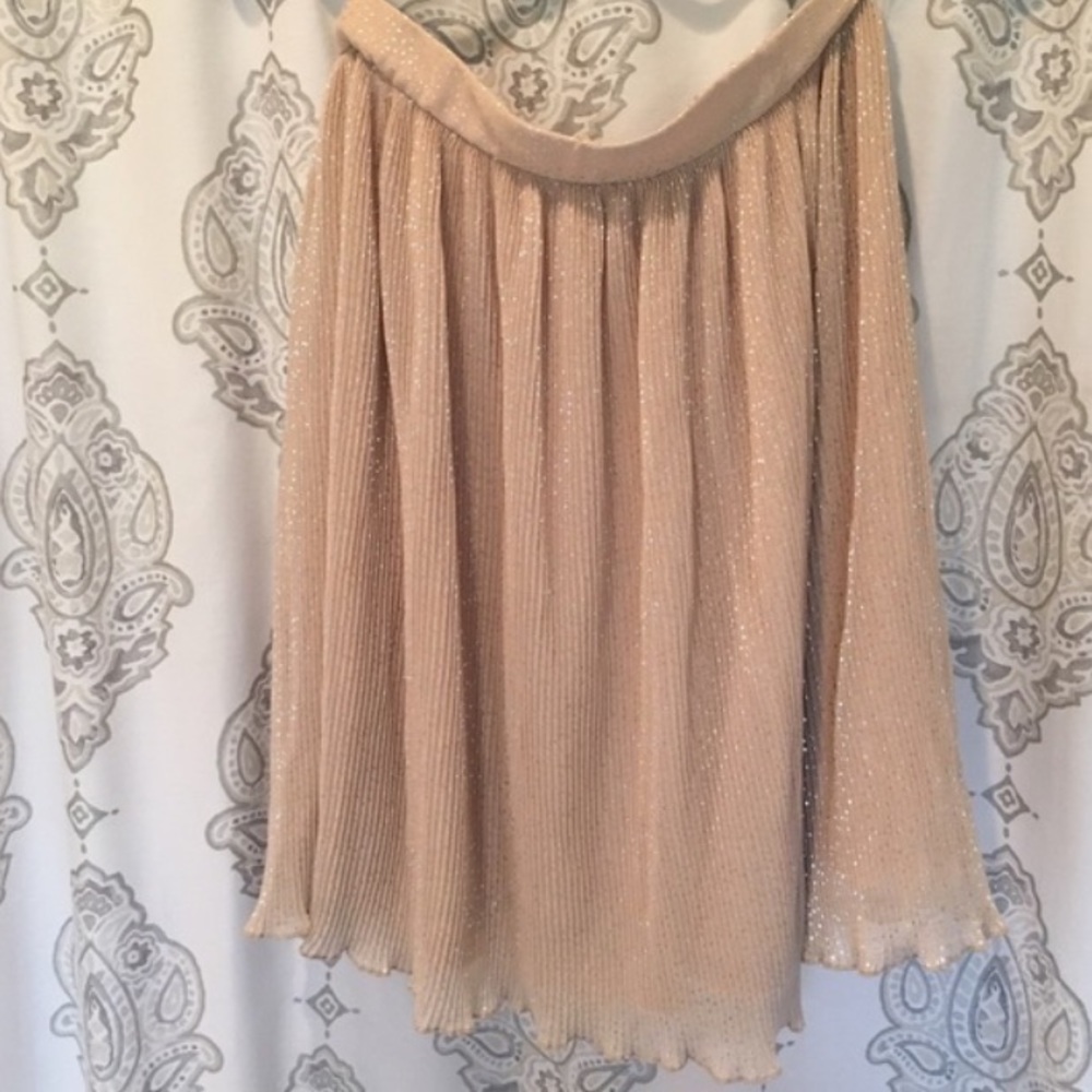 🆕 cream sparkle skirt