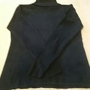 100% silk black turtleneck
