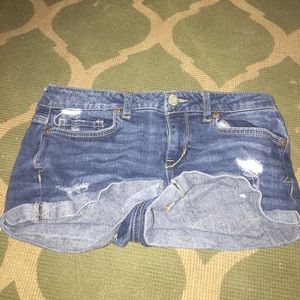 ripped jean shorts