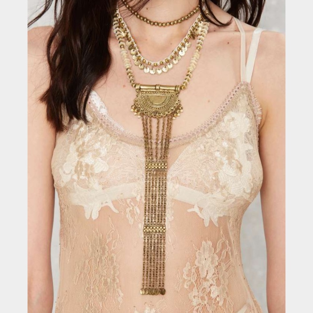 Nasty Gal Gold Statement Necklace