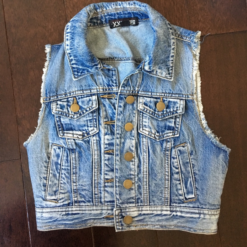 F21 DENIM VEST
