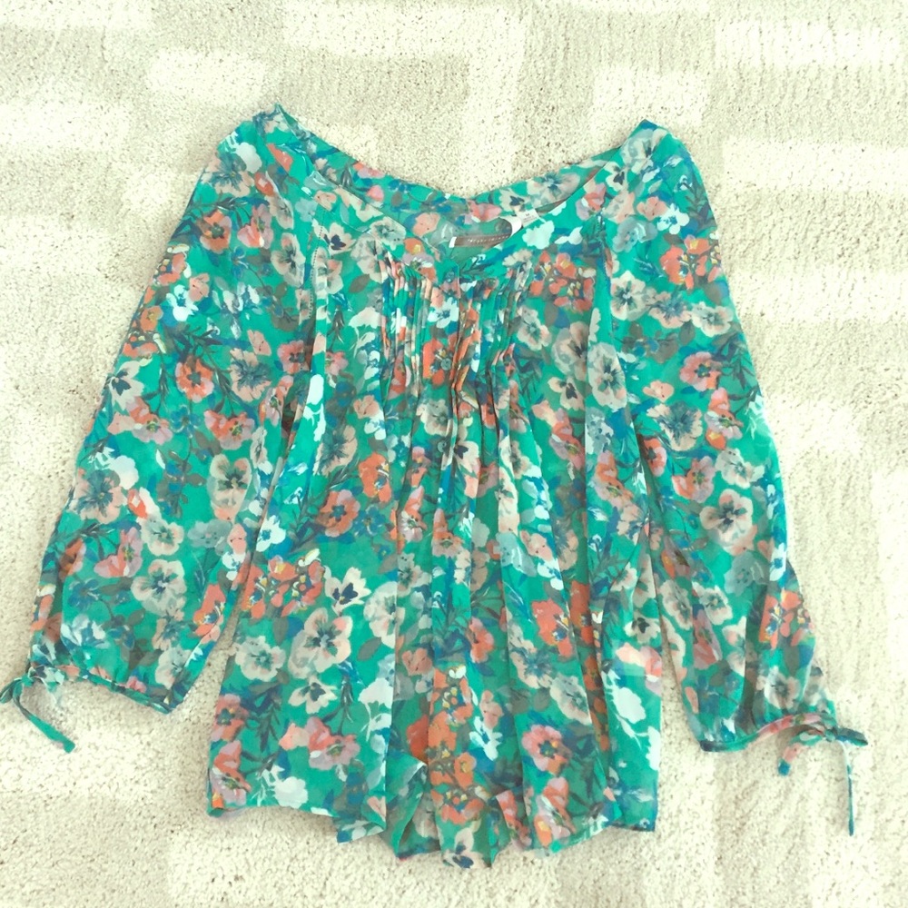 Lauren Conrad floral blouse
