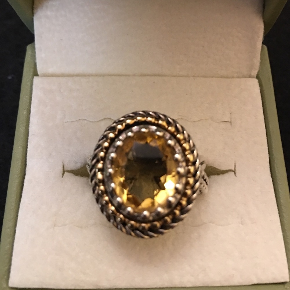 🌷Sold 🌷14K & SS Genuine Gemstone Ring