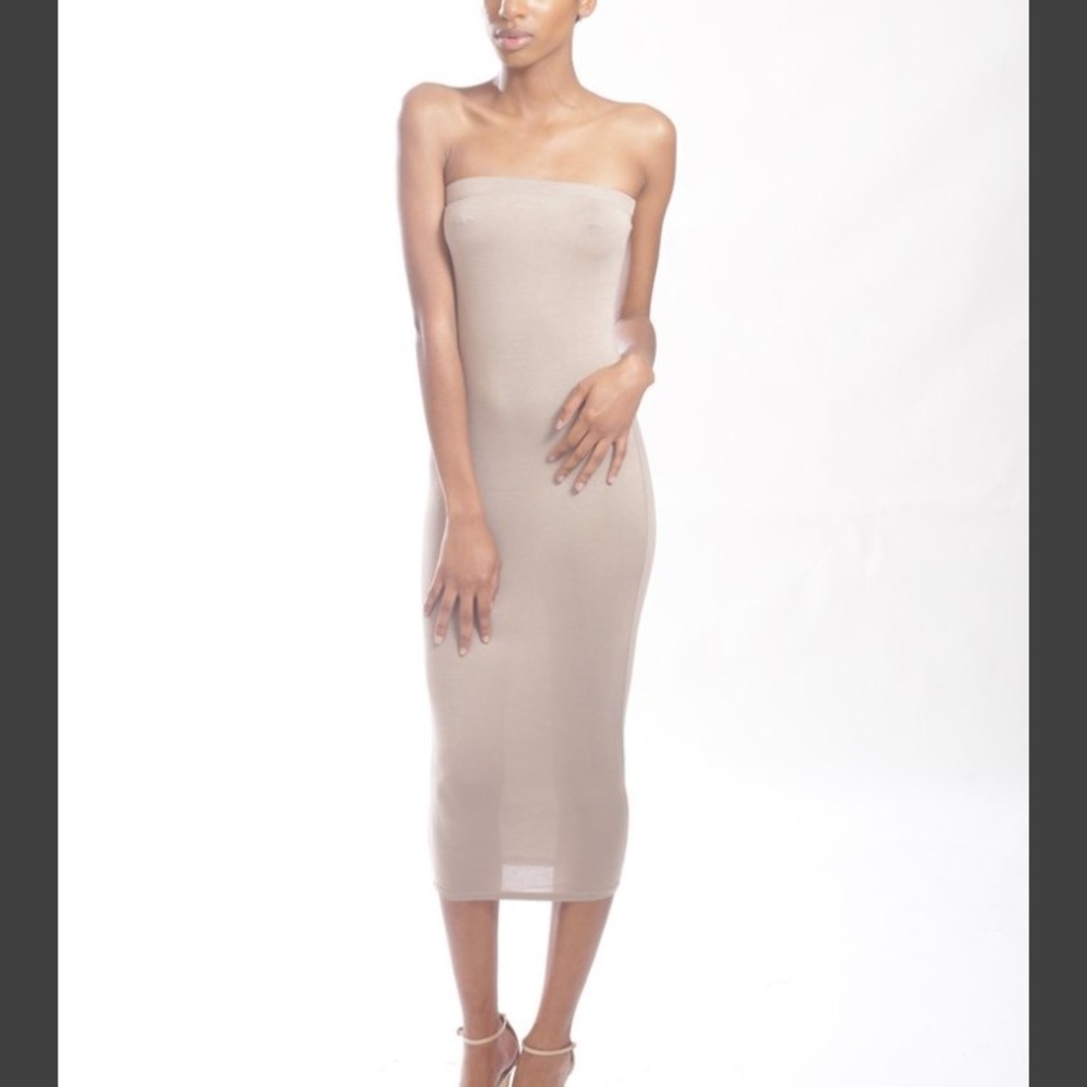 Basic Tube Dress 96% Rayon 4% Spandex No lining