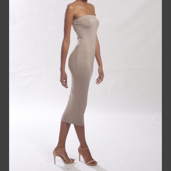 Basic Tube Dress 96% Rayon 4% Spandex No lining - Picture 2 of 3