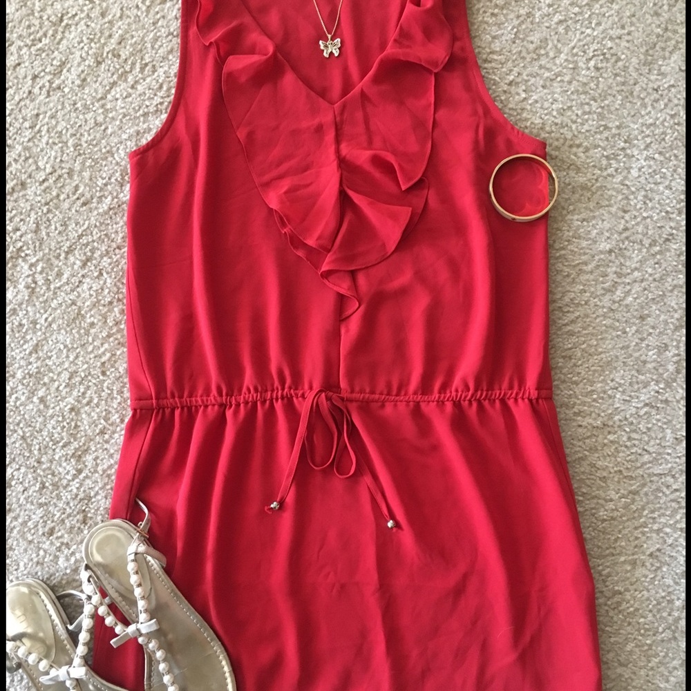 Adorable & feminine cinnamon colored summer dress