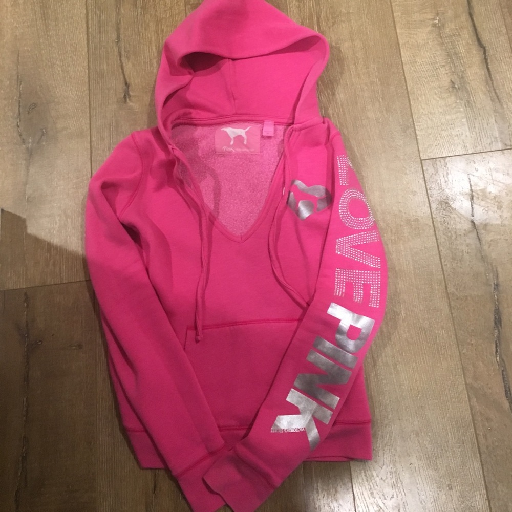 Pink Victoria Secret hoodie