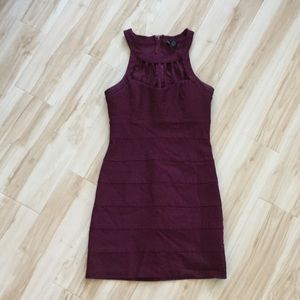 Maroon Windsor Party Dress