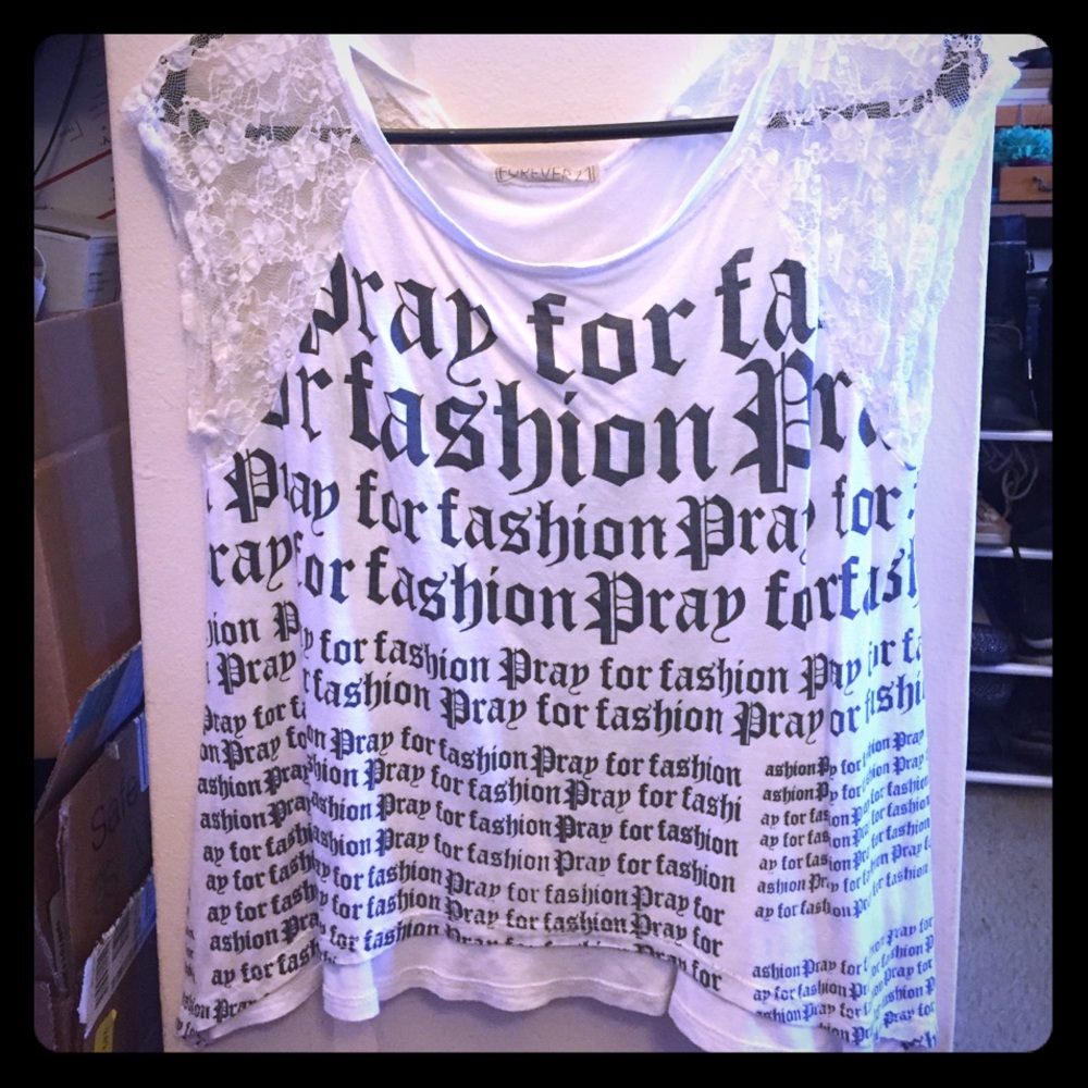 Forever 21 Cute Lace Crop Top