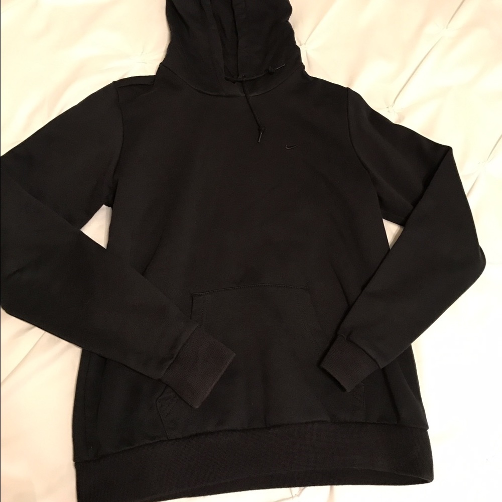 Nike all black pullover hoodie - youth large