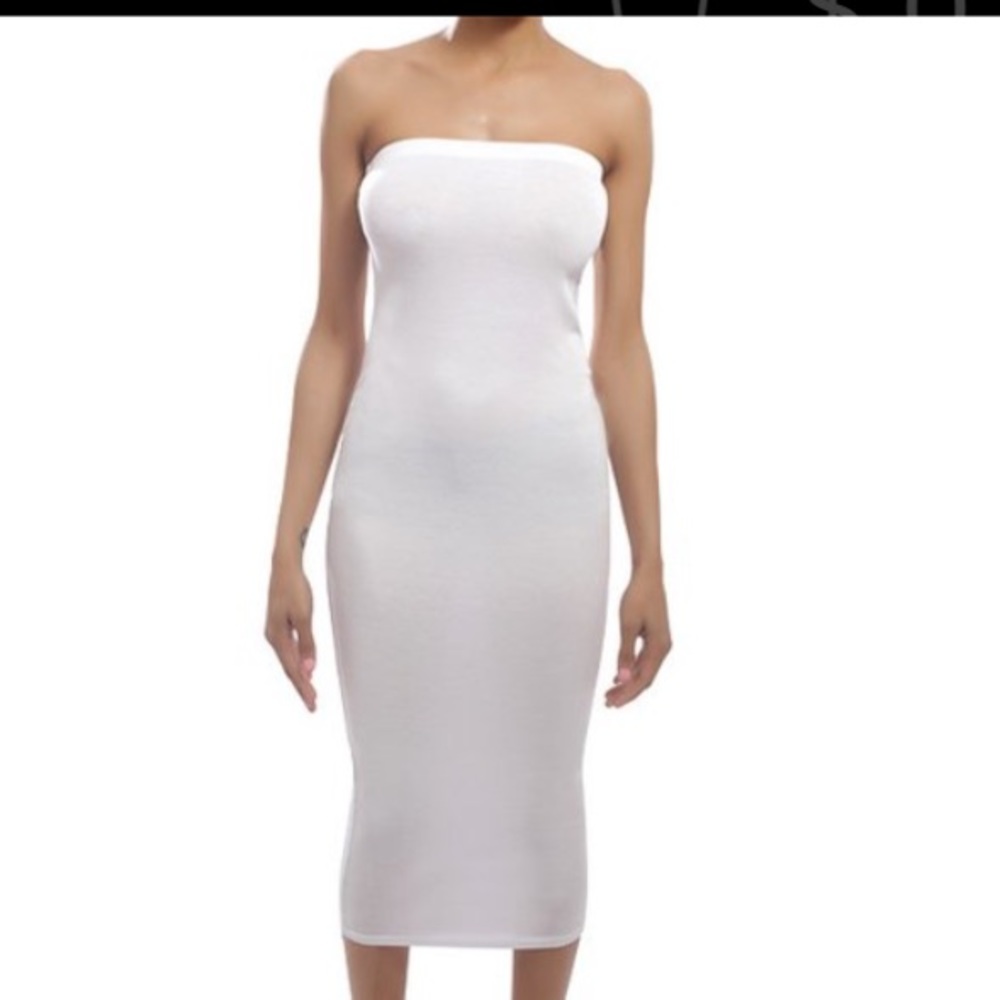 Basic Tube Dress - 96% Rayon 4% Spandex - Unlined
