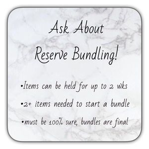 Reserved Bundling Now Available!