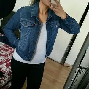 SALE! Levis Dark Blue Denim Jacket