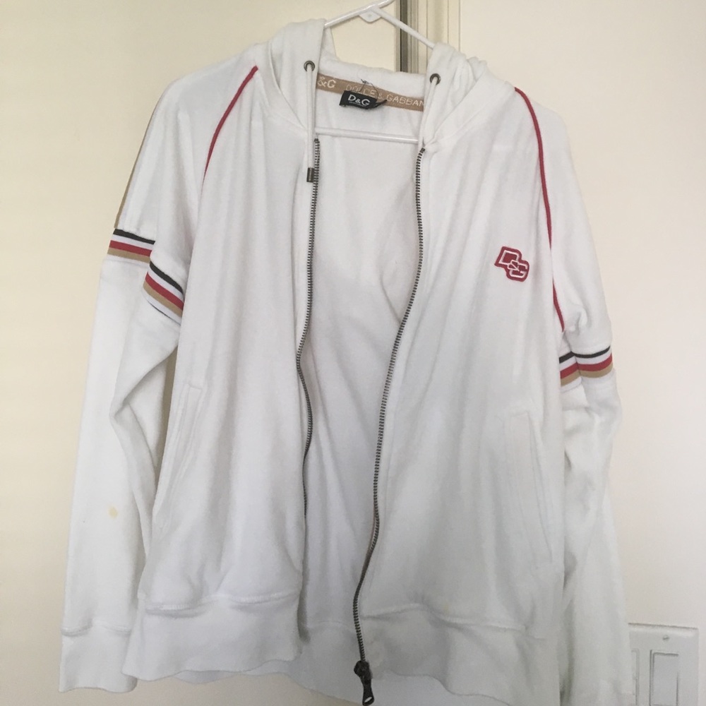 D & G Velour Zip Hoodie