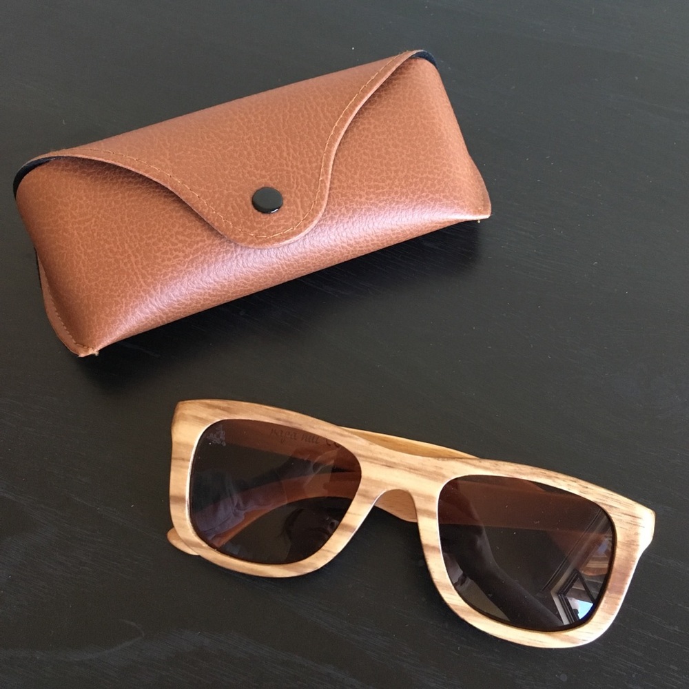 Polarized wooden Sunglasses