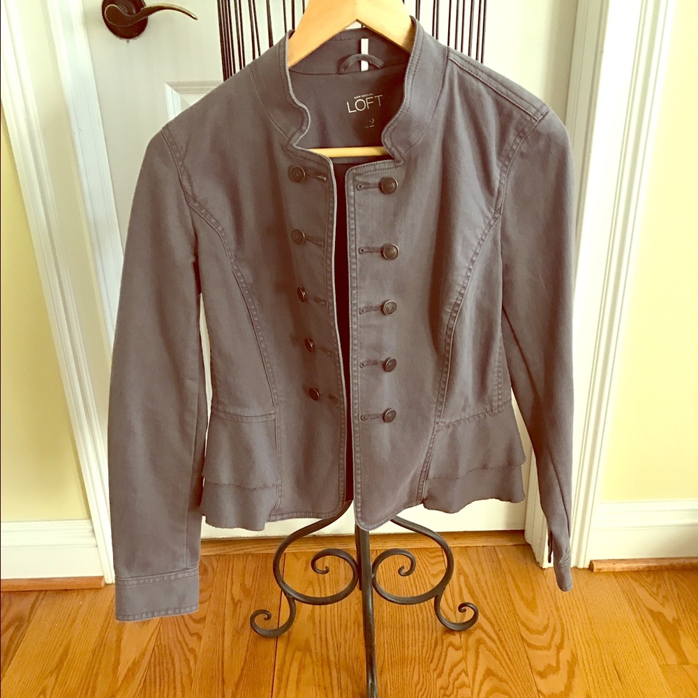 Grey Ann Taylor Loft Spring Jacket✨