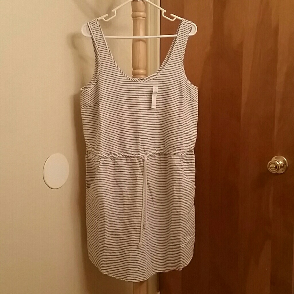 Gap drawstring tank dress