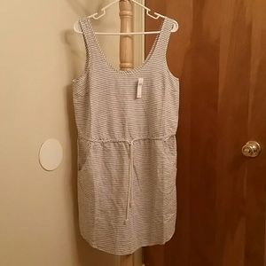 Gap drawstring tank dress