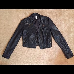 Lauren Conrad Faux-Leather Crop Jacket
