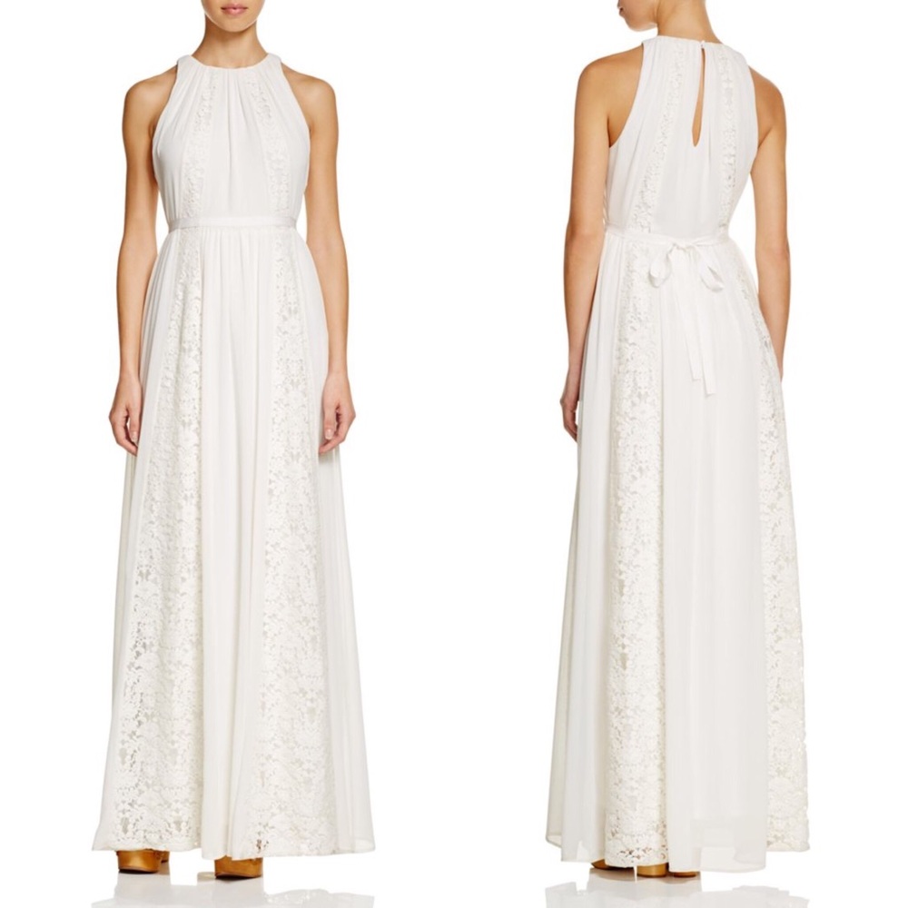 NWOT Bailey44 Gypsy lace inset dress in white