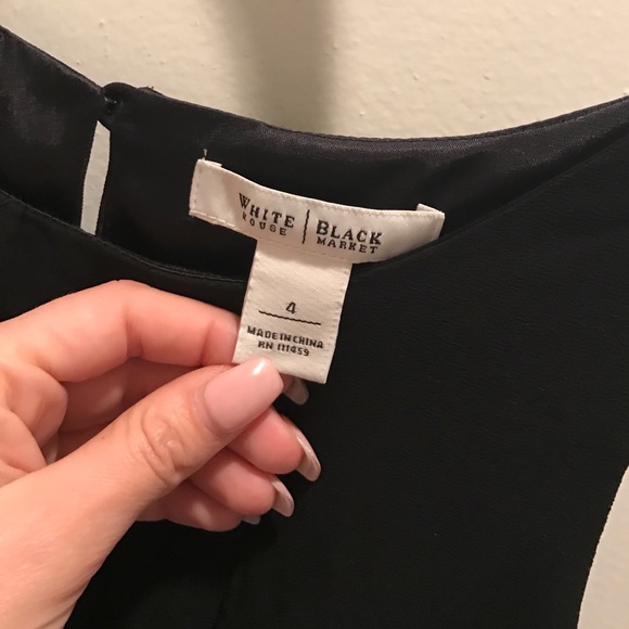 White House Black Market simple black dress - Picture 2 of 2