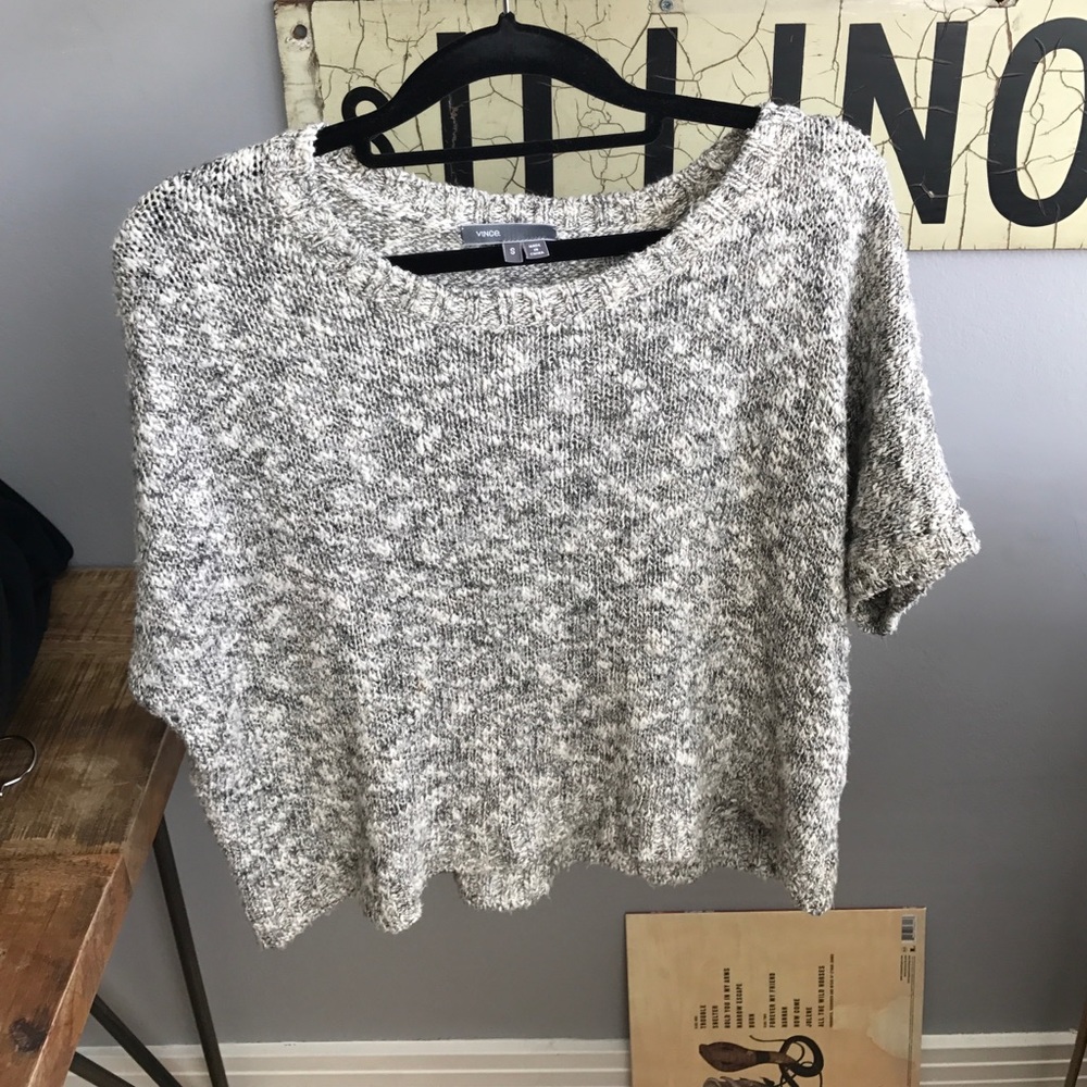 Vince Slouchy Gray short sleave  Sweater