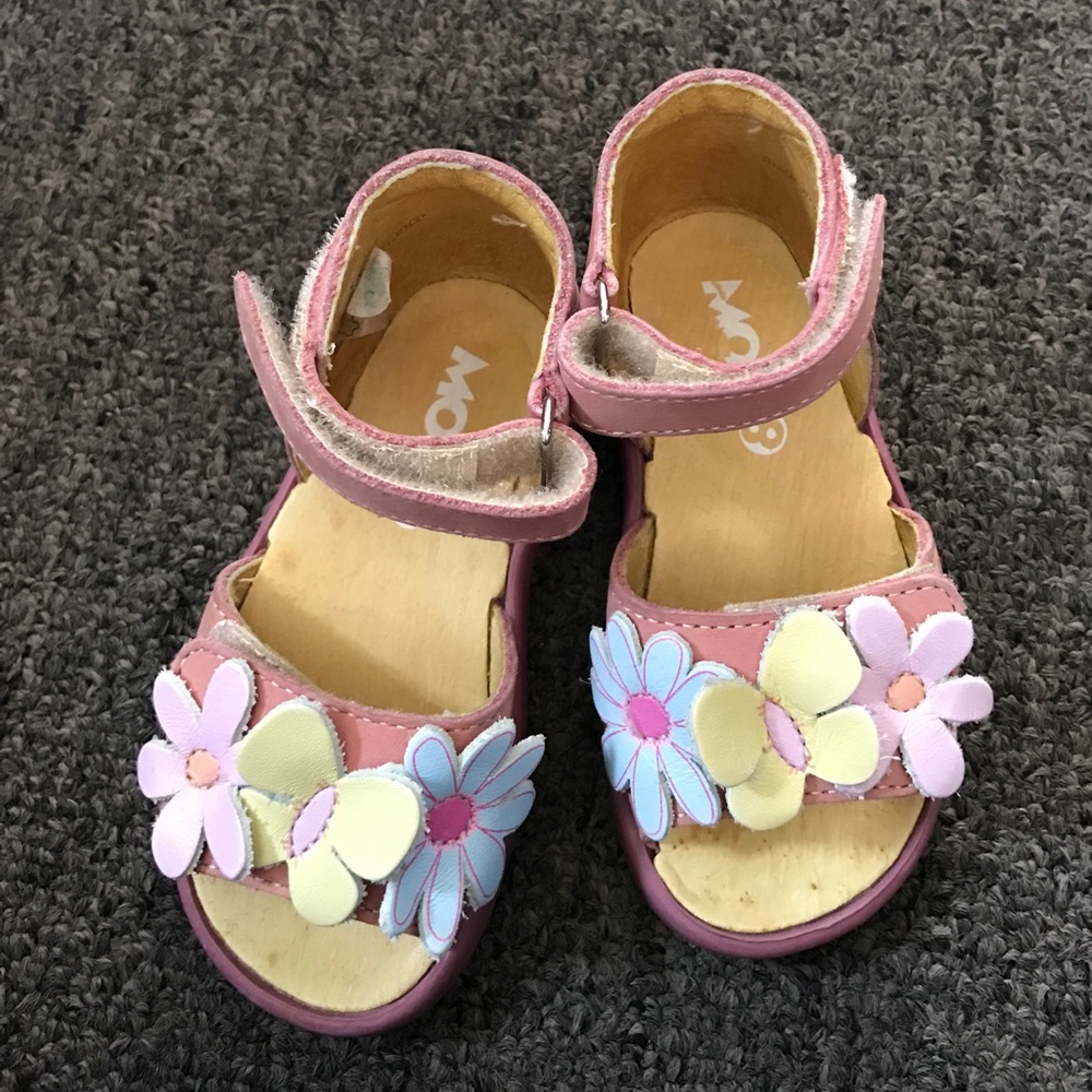 MOD8 leather flower sandals made in France Kids