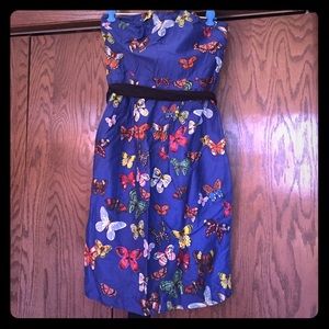 Nathalie Lété Paris strapless butterfly dress