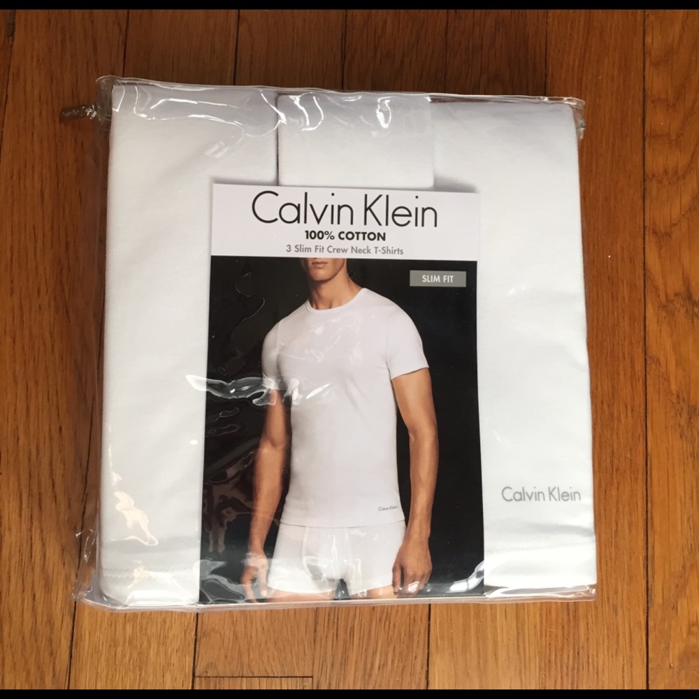 Calvin Klein white undershirt package