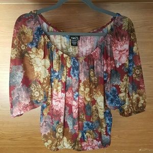 Super Cute Rue21 flower top.