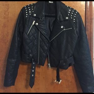 Black biker jacket