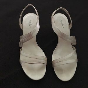 Cream/beige color heels