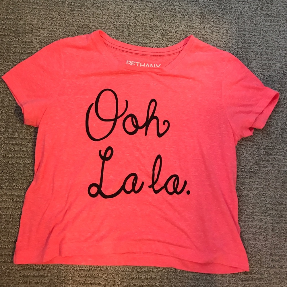 Ooh la la crop shirt