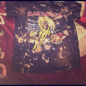 Distressed Iron Maiden t-shirt