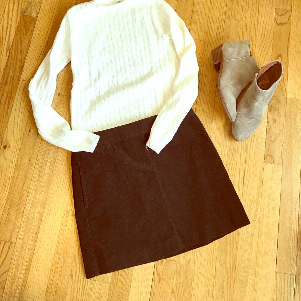 J Crew Mini Corduroy Skirt