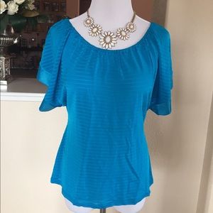 Blue "Express" Tops