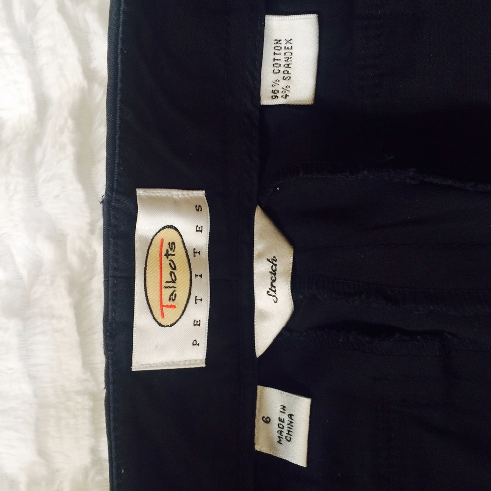 Talbots | Petite Black Stretch Capris - Picture 5 of 7