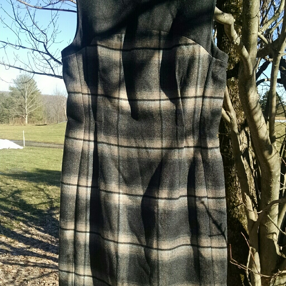 *Banana Republic* Plaid Wool Sheath Dress - Picture 2 of 4