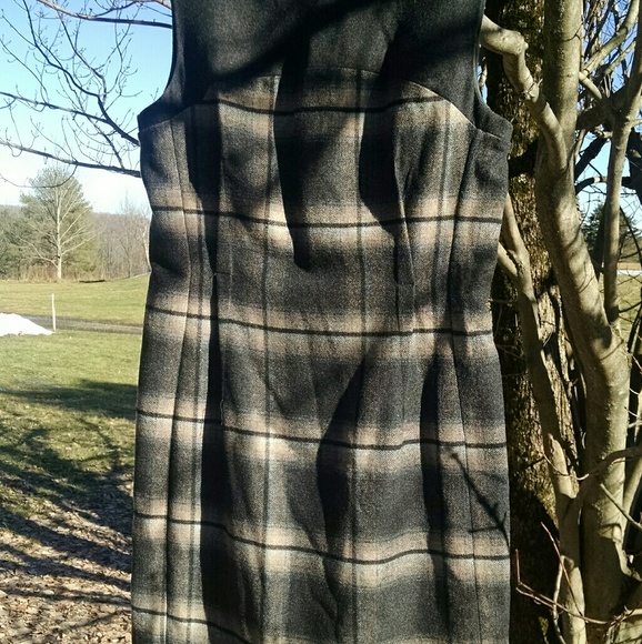 *Banana Republic* Plaid Wool Sheath Dress - Picture 2 of 4