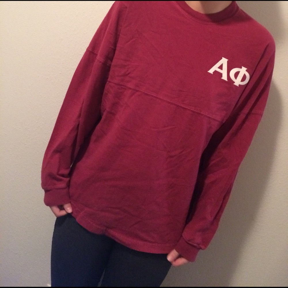 Alpha phi promo jersey in maroon