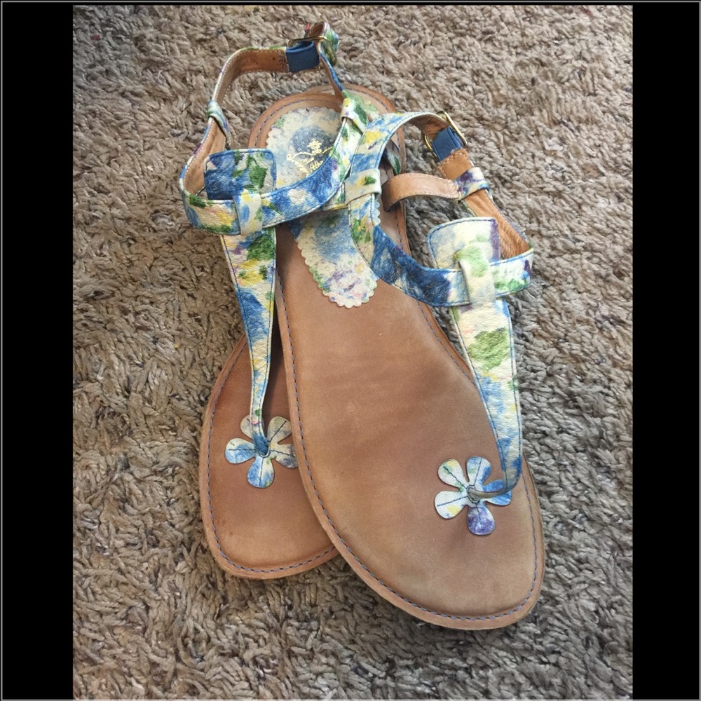 Miss all bright sandals worn