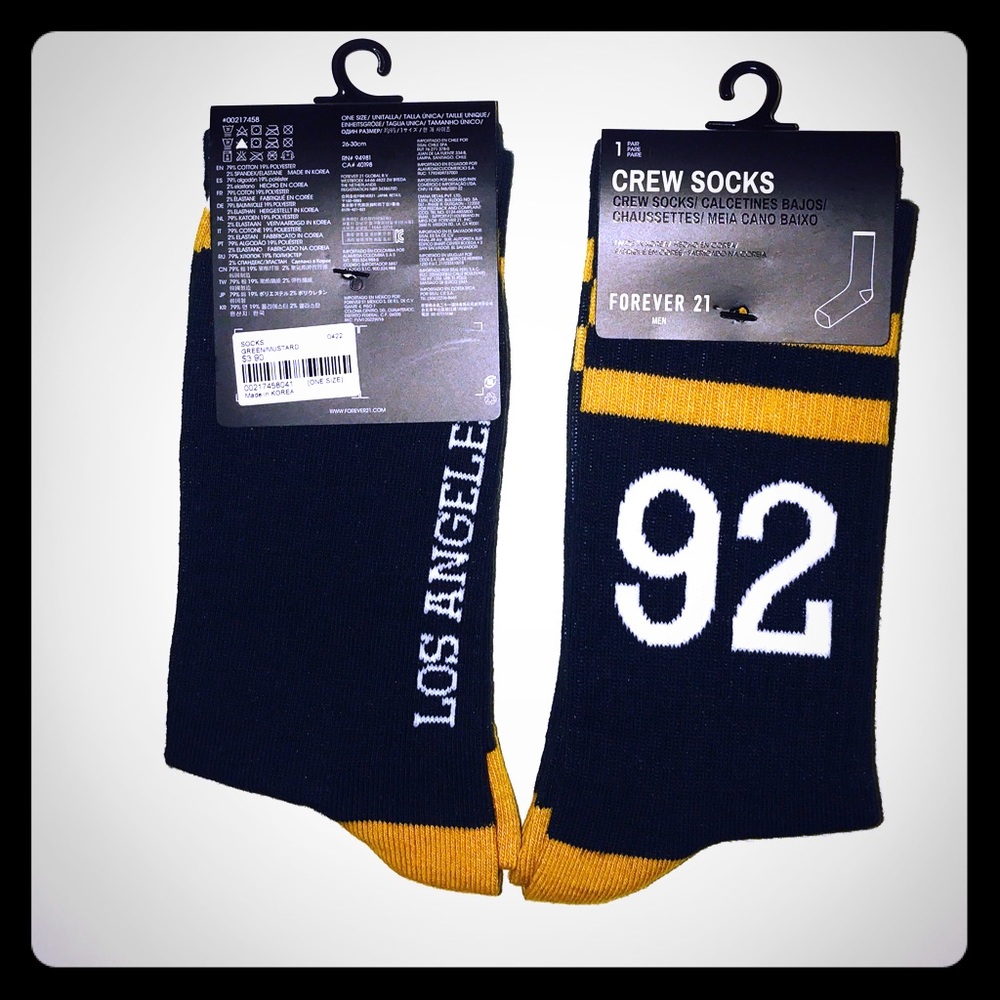 Forever 21 Green and yellow socks